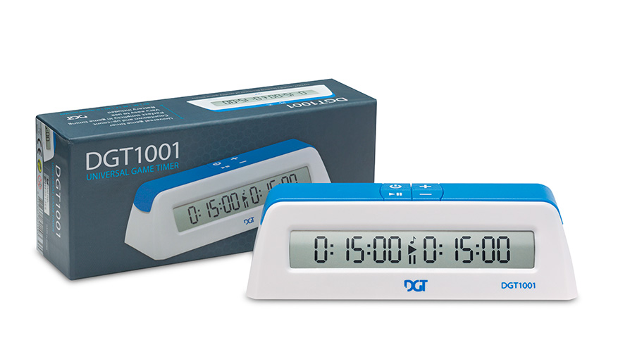 Digitálne šachové hodiny DGT1001 biele