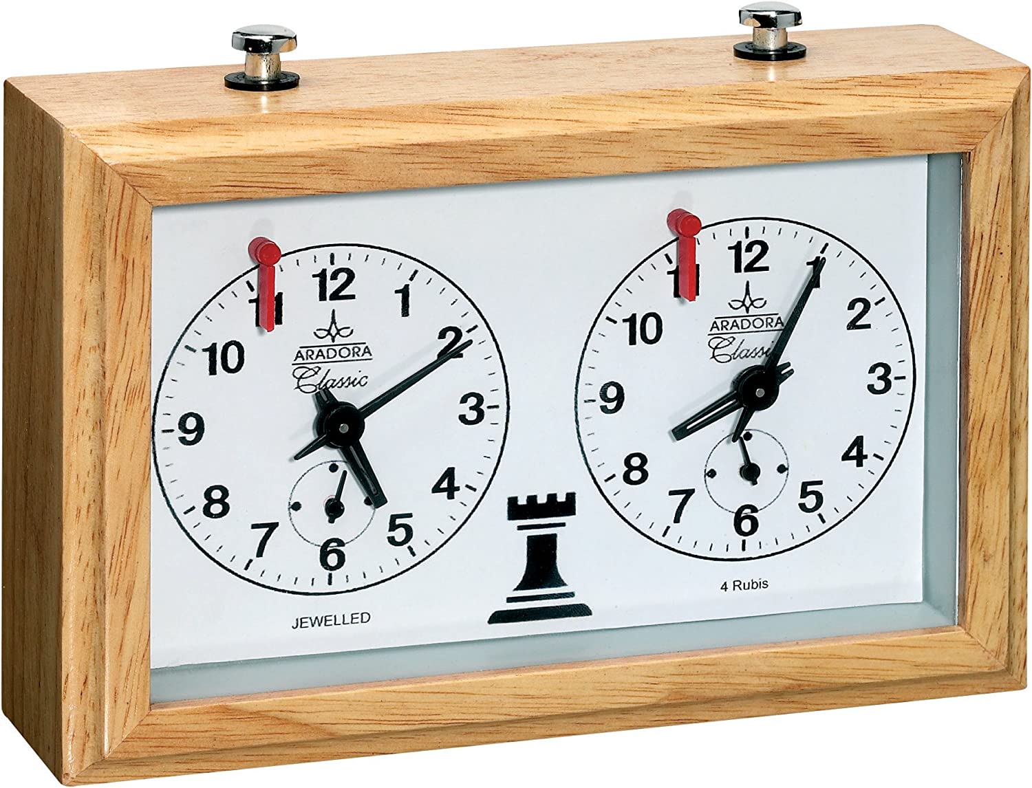 Analogové šachové hodiny ARADORA