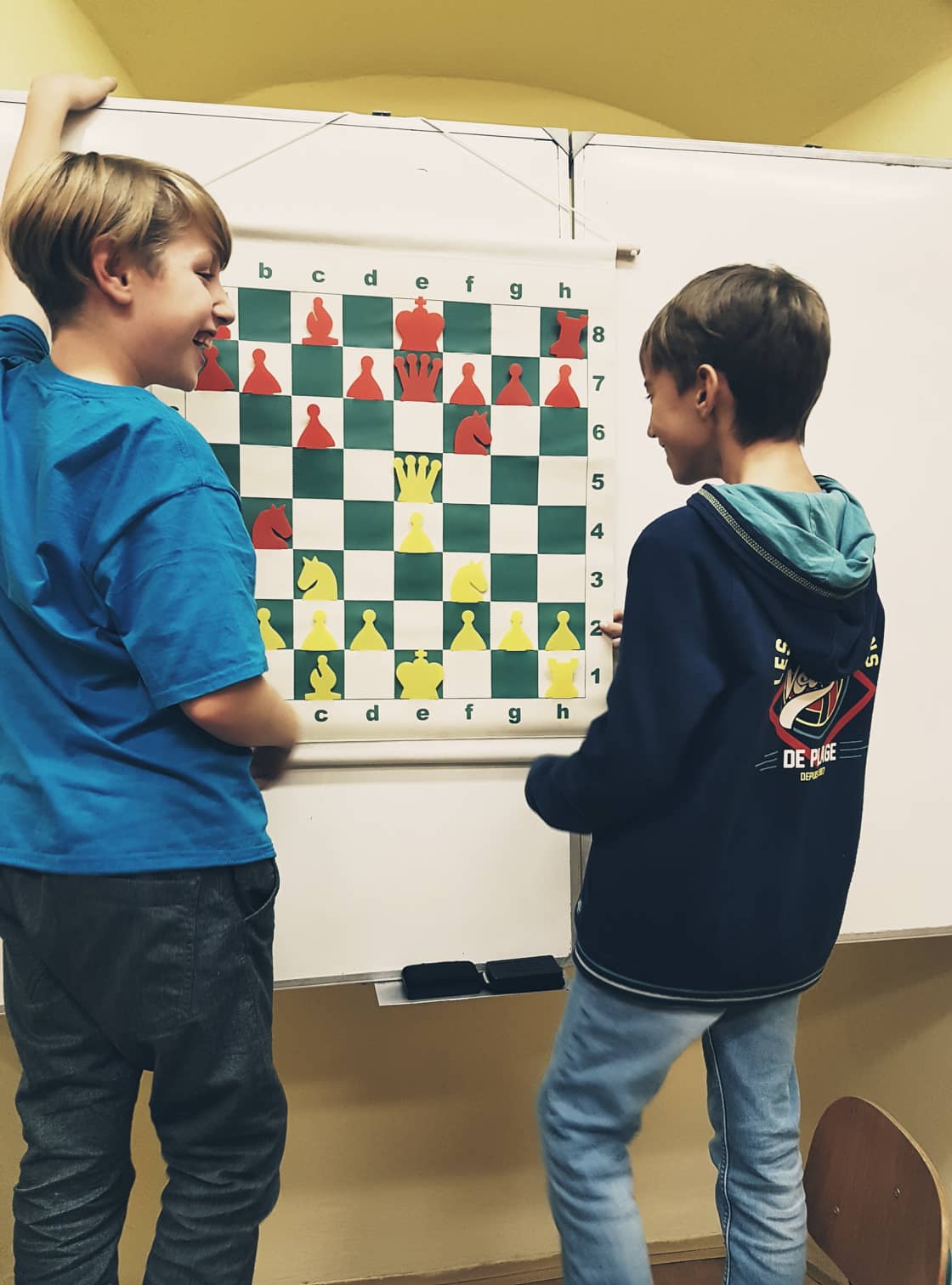 Rolovacia zapichovacia demonštračná šachovnica