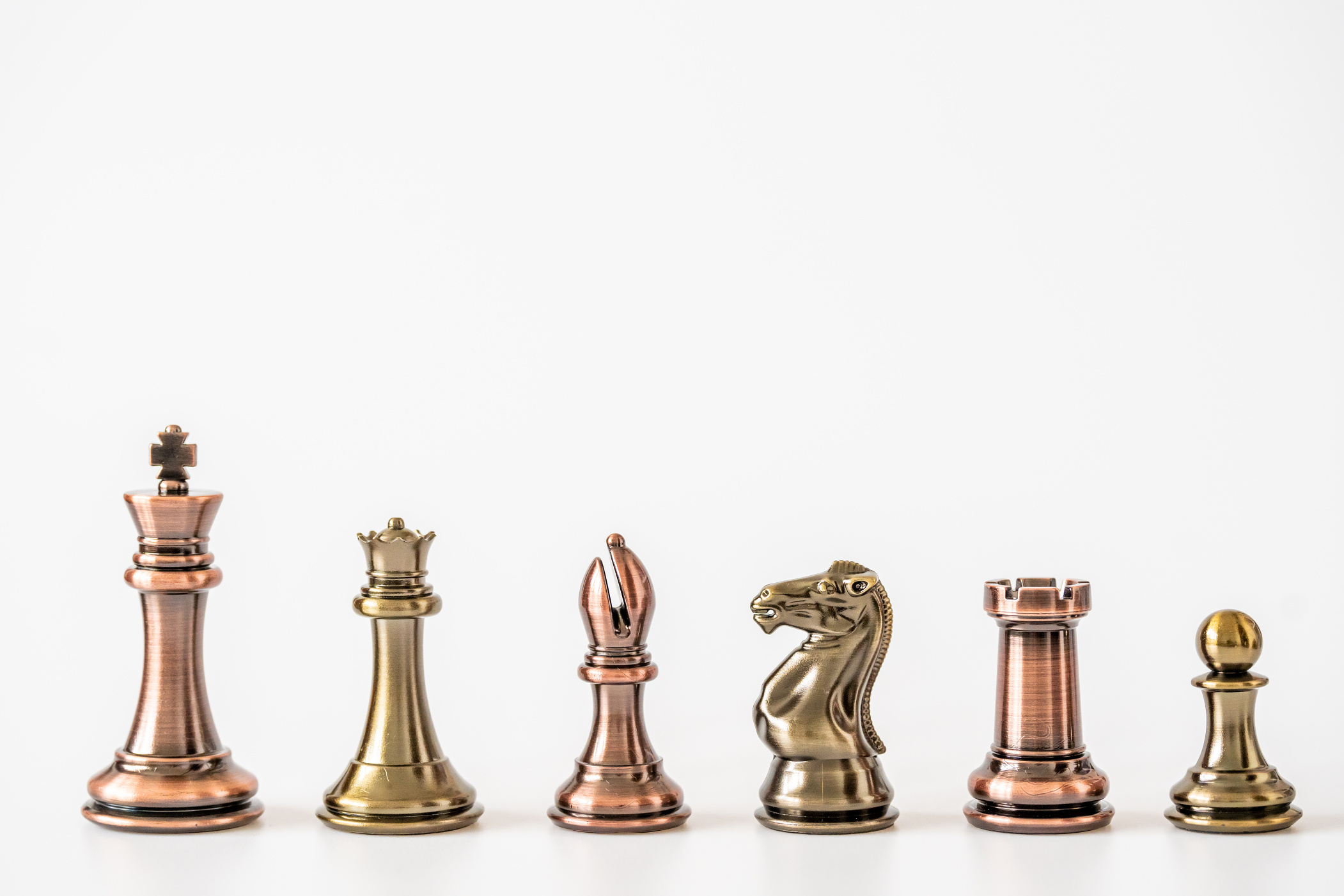 Šachové figurky Staunton Zinek & Bronz