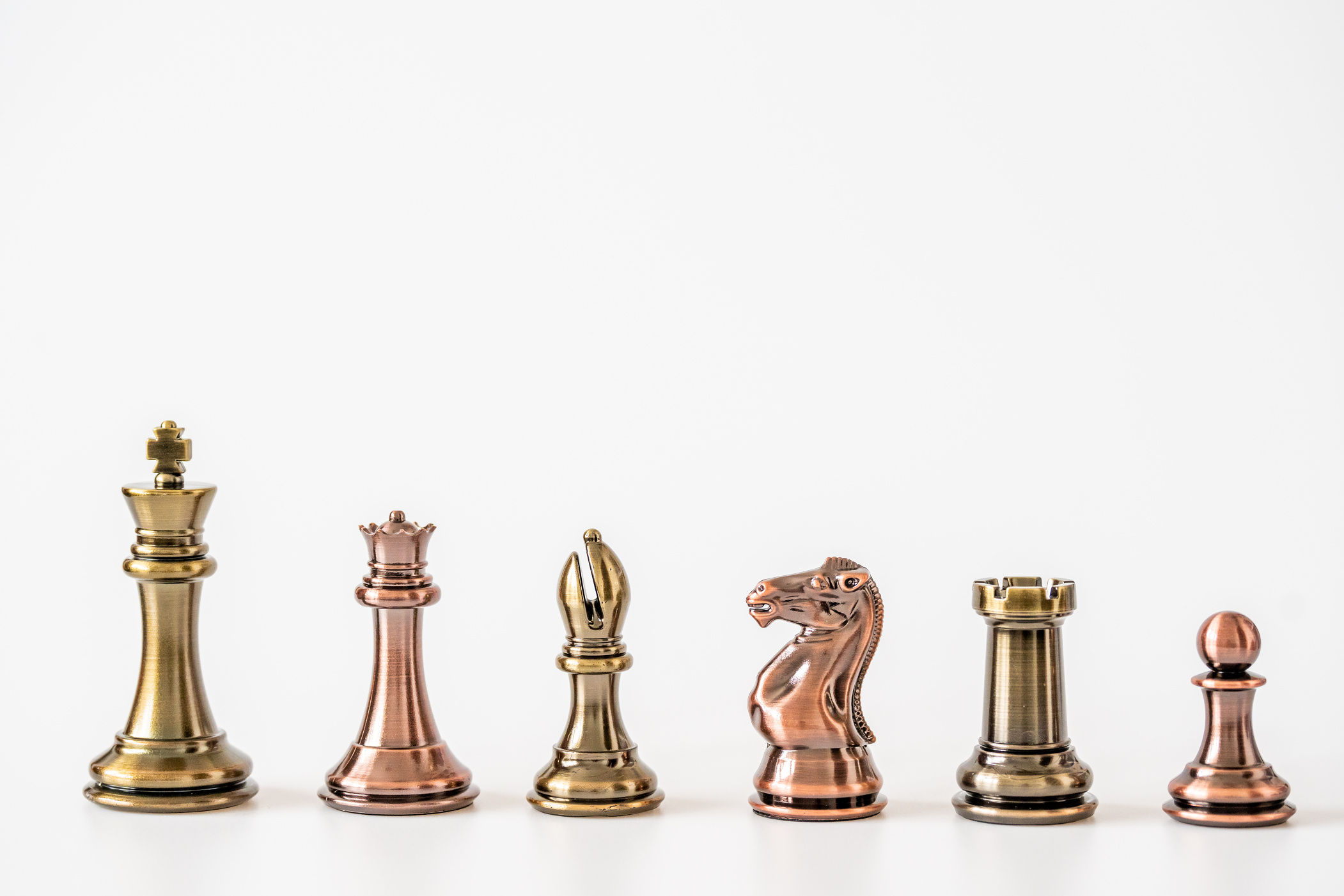 Šachové figurky Staunton Zinek & Bronz