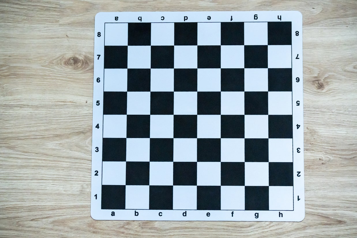 Šachovnice Mouse Pad černá