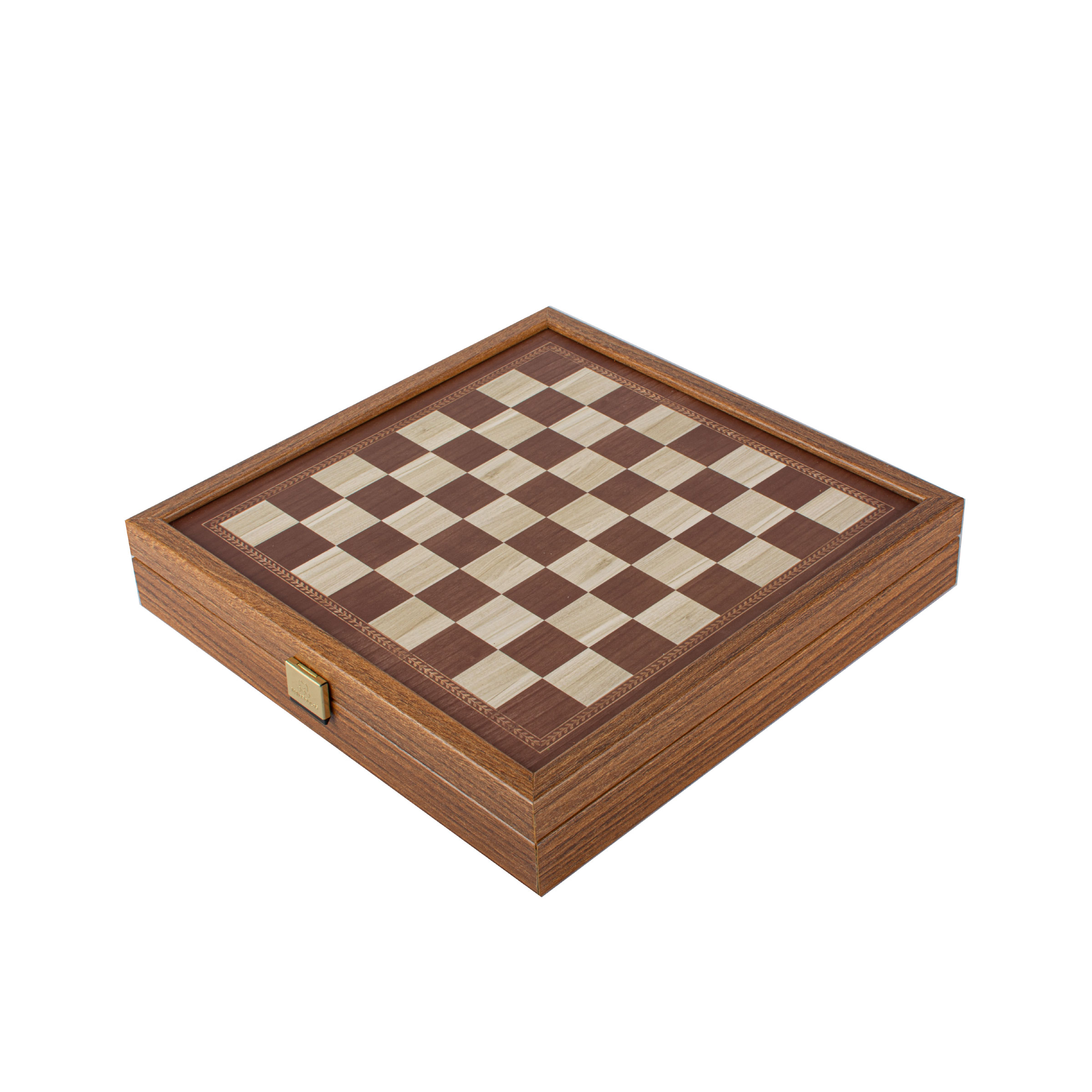 Šach a backgammon v drevenom kufri