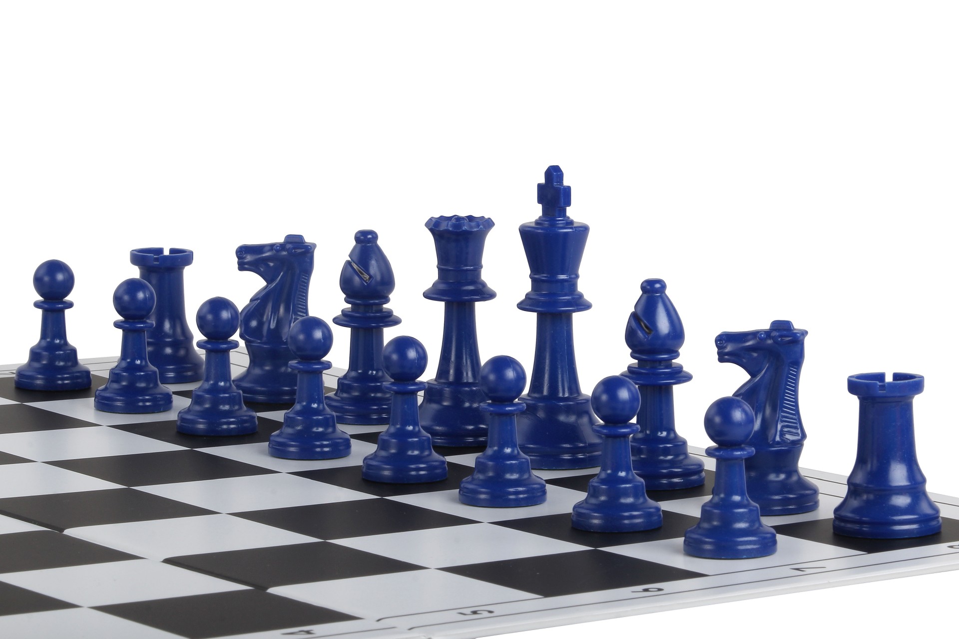 Šachové figúrky modré – sada 17 ks