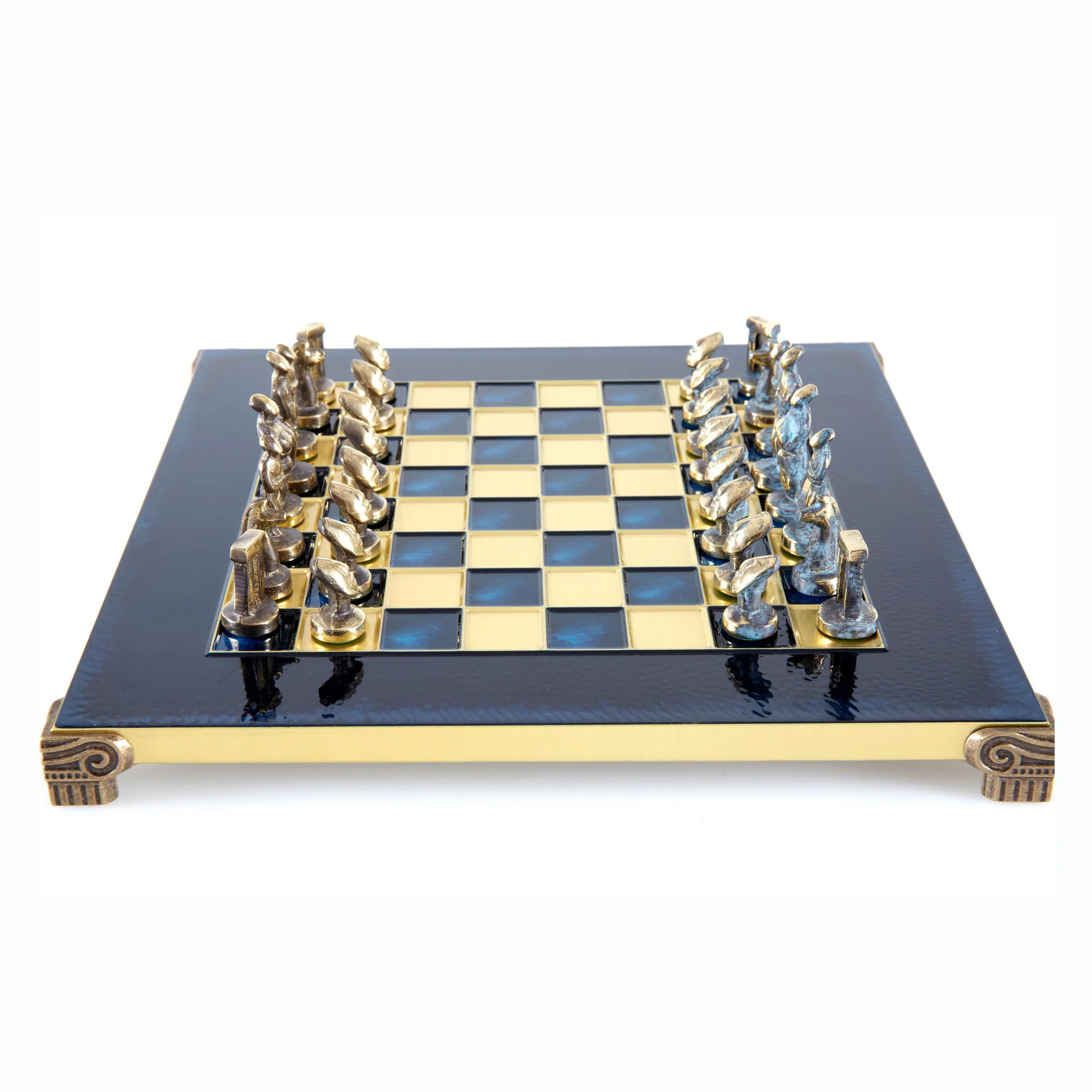 Kykladský umelecký mosadzný šachový set